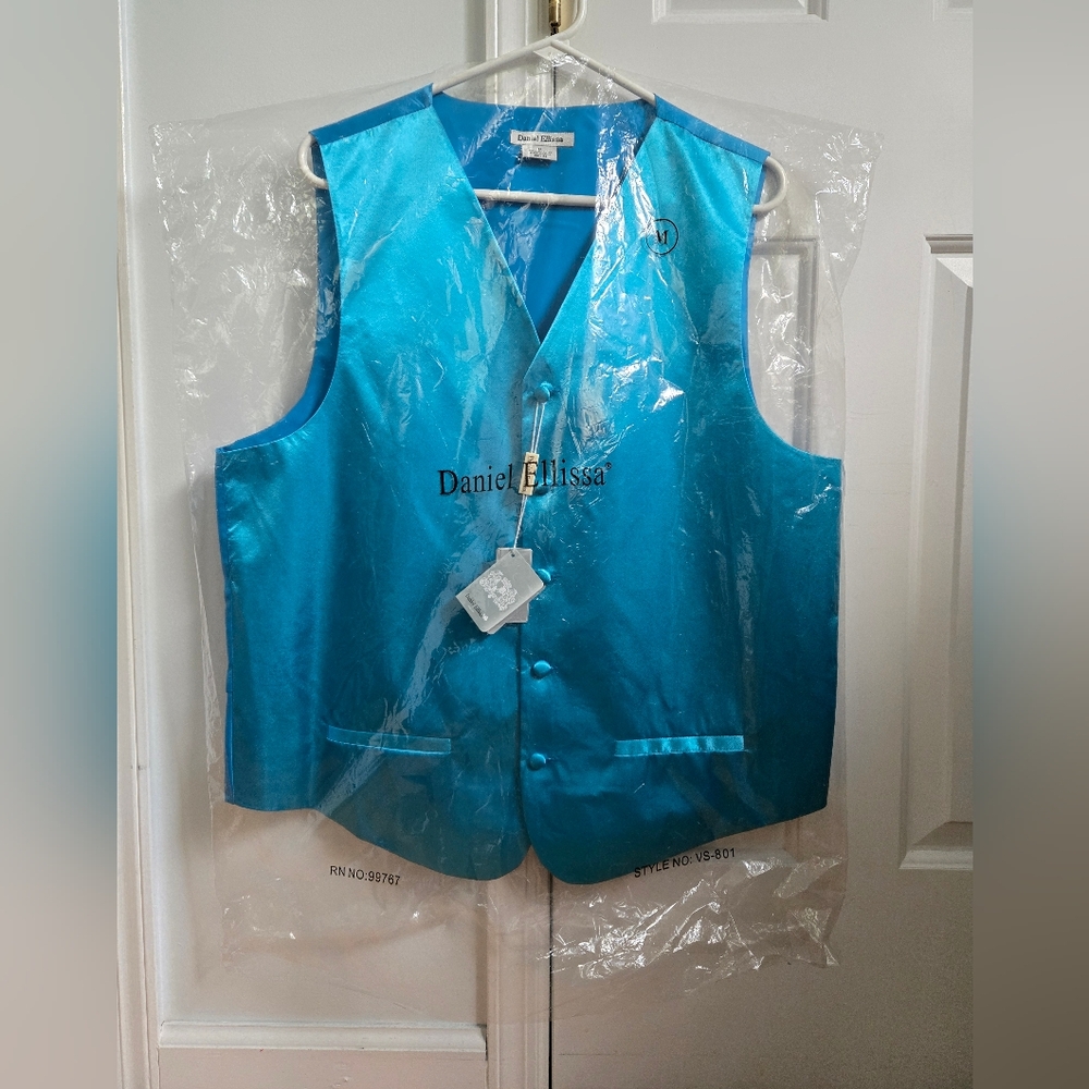 Daniel Ellissa Turquoise Vest - Mens Size M - Picture 10 of 10